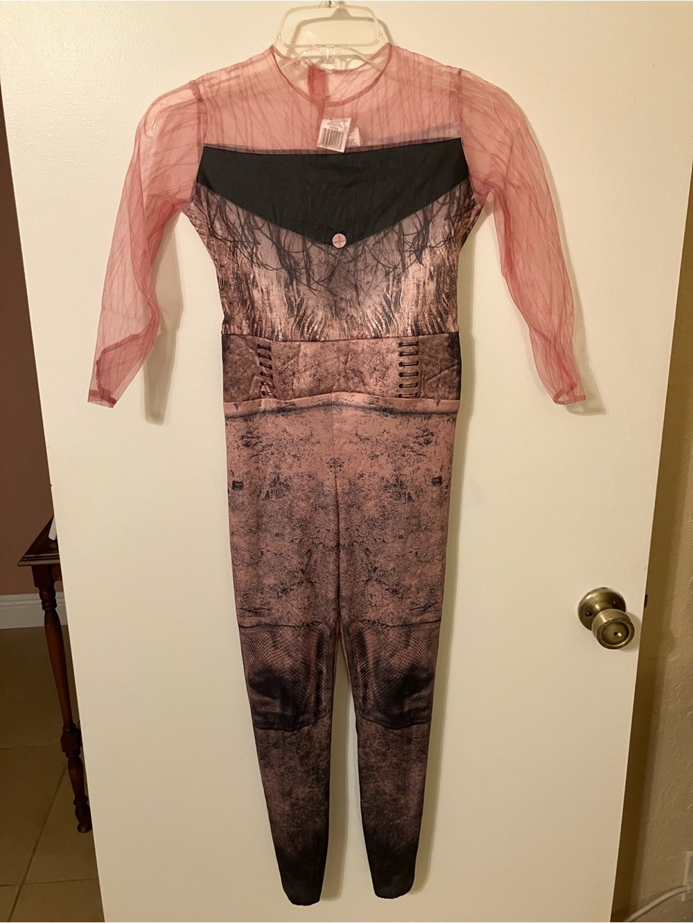 Disguise Disney Descendants 3 Girl Costume Jumpsuit Pink/Black Mesh M (7-8)